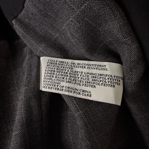 London Fog Men's Charcoal Trench Coat - Picture 6 of 9